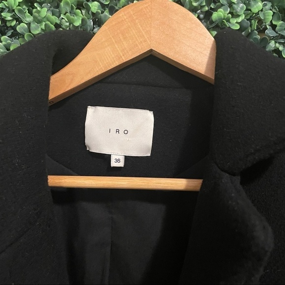 Iro black wool coat - Picture 2 of 6